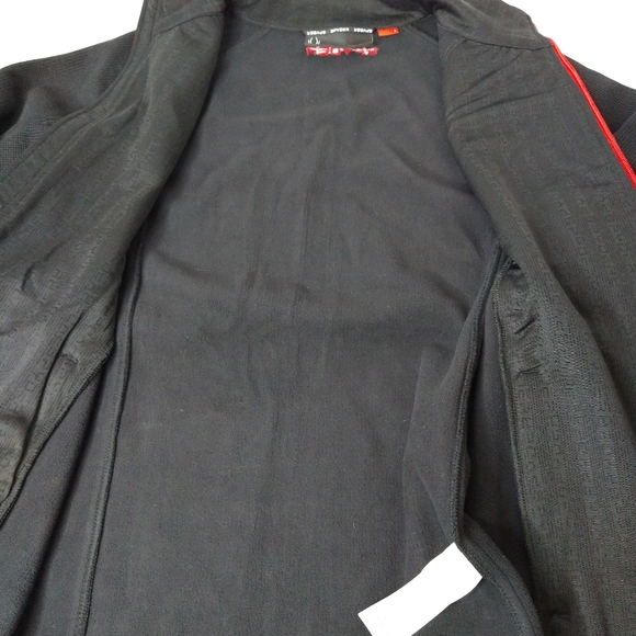 MENS SPYDER STELLAR JACKET Size Large Black Sherpa Lined Bonded Fleece - Picture 3 of 8